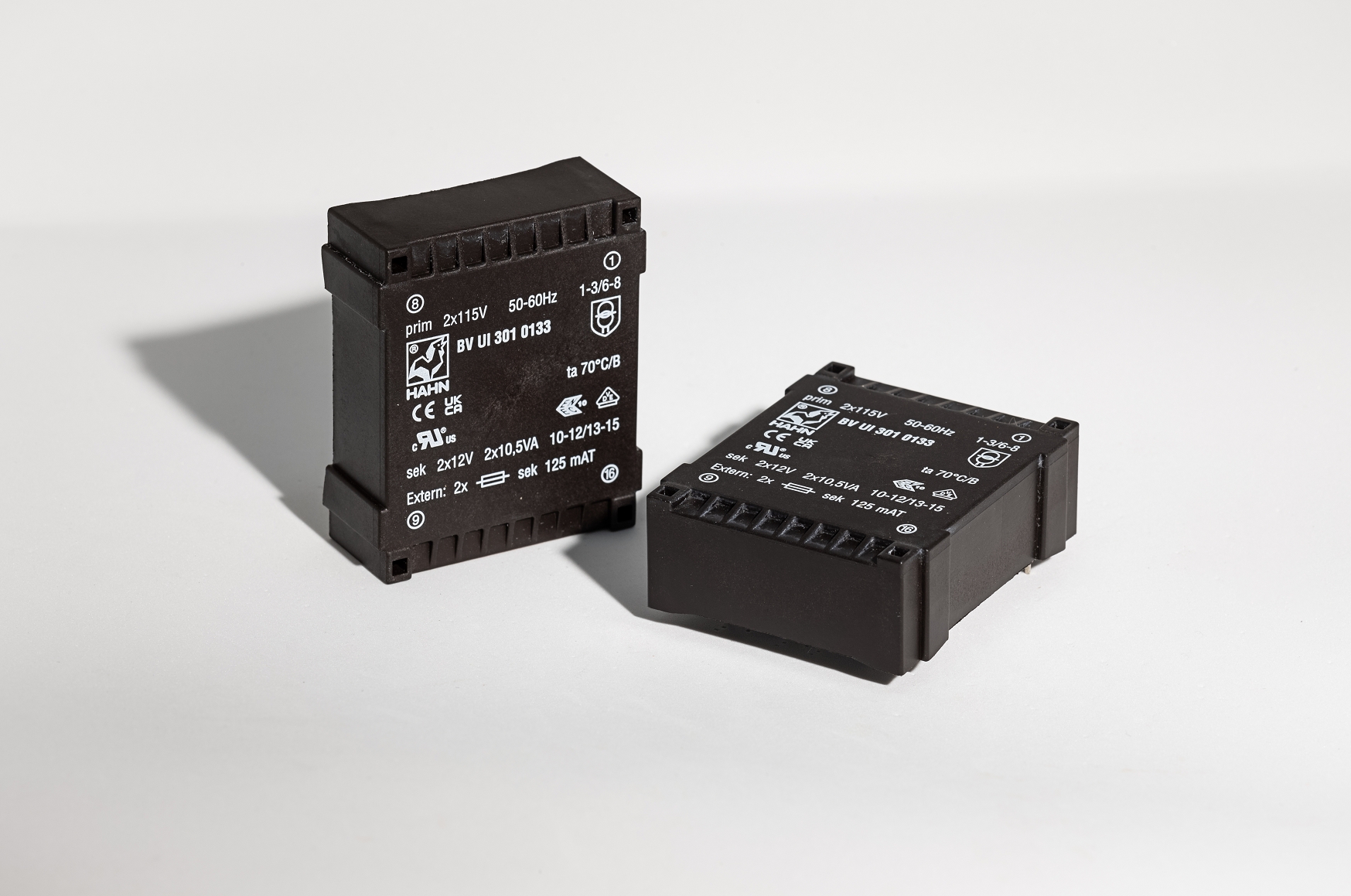 HAHN Miniatur-Printtrafo  0,35VA 230V 9V 55mA 